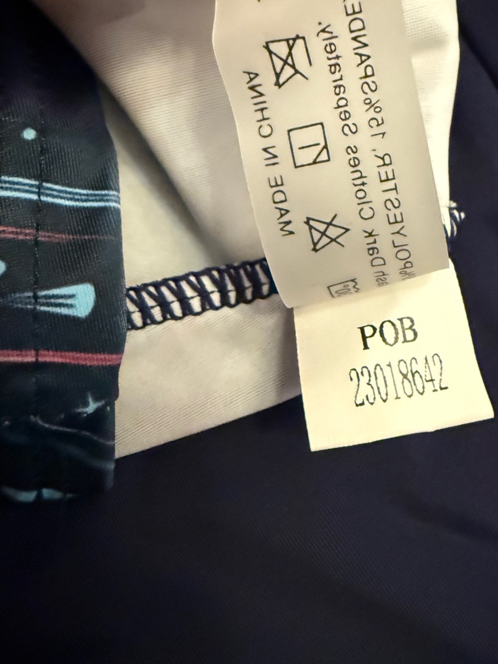 Yonique Navy Strappy Tankini (2 Piece)with Multi-Color Linear Print NWT - Picture 13 of 15